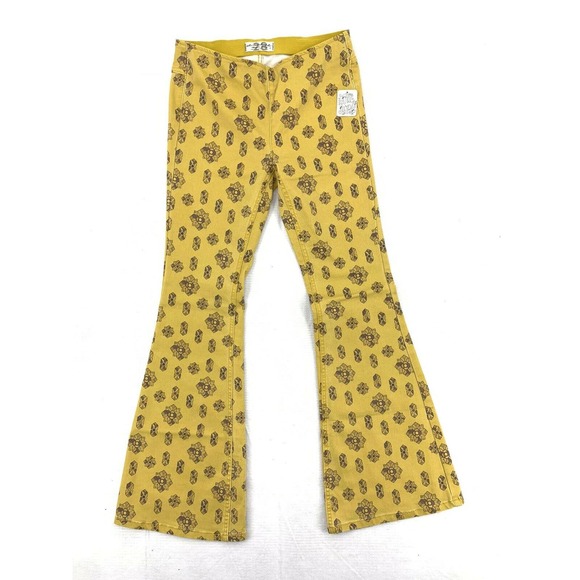 Free People Denim - Free People Float On Flares Printed  Jeans